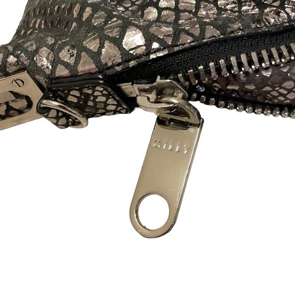MILLY Metallic Mirrored Python Expandable Hobo Bag - Picture 9 of 15